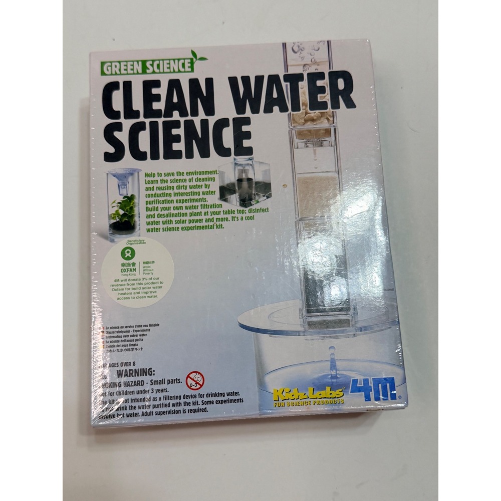 4M Green Science Clean Water Science Kit STEM Water Purification Experiment